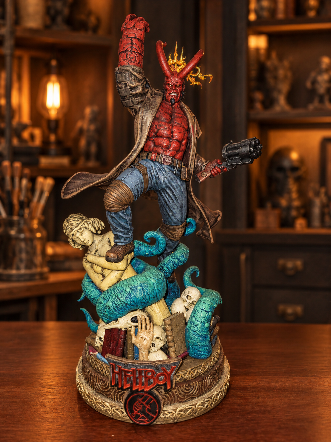Hellboy diorama, primary view